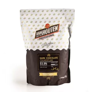 Van Houten Dark Chocolate Couverture 53.9% 1.5Kg