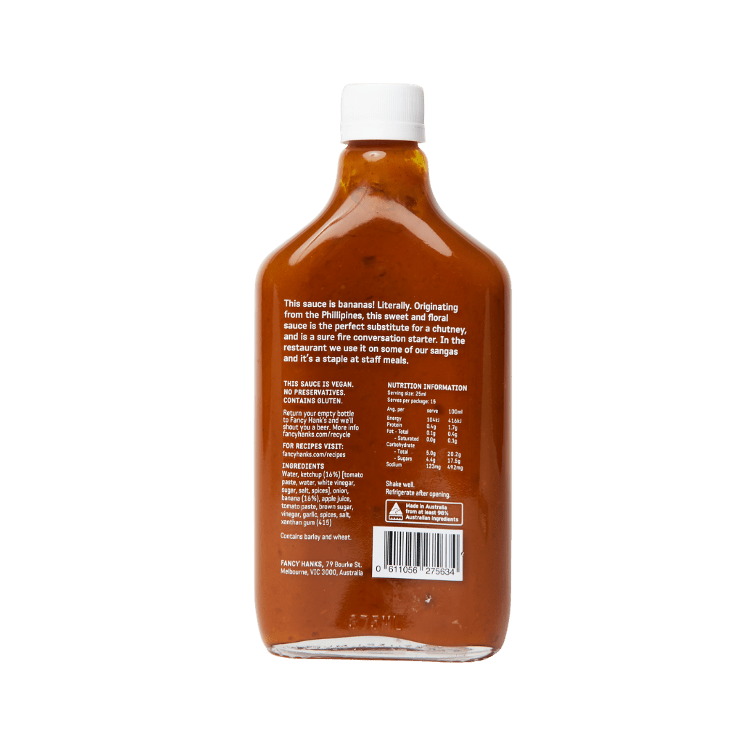 Fancy Hank's Banana Ketchup 375ml - Image 2