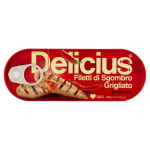 Delicius Grilled Chilli Mackerel in Olive Oil Tin 110g