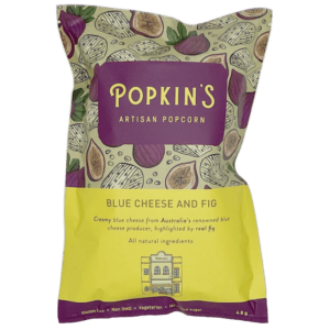 Popkin's Artisan Blue Cheese & Figs Popcorn 48g