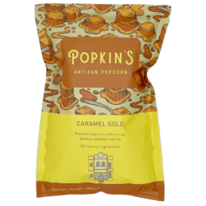 Popkin's Artisan Caramel Gold Popcorn 112g