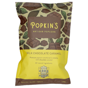 Popkin's Artisan Milk Chocolate Caramel Popcorn 120g